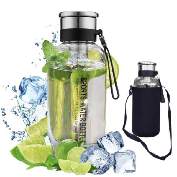 Glass Water Bottles 1000ml ( limited edition)